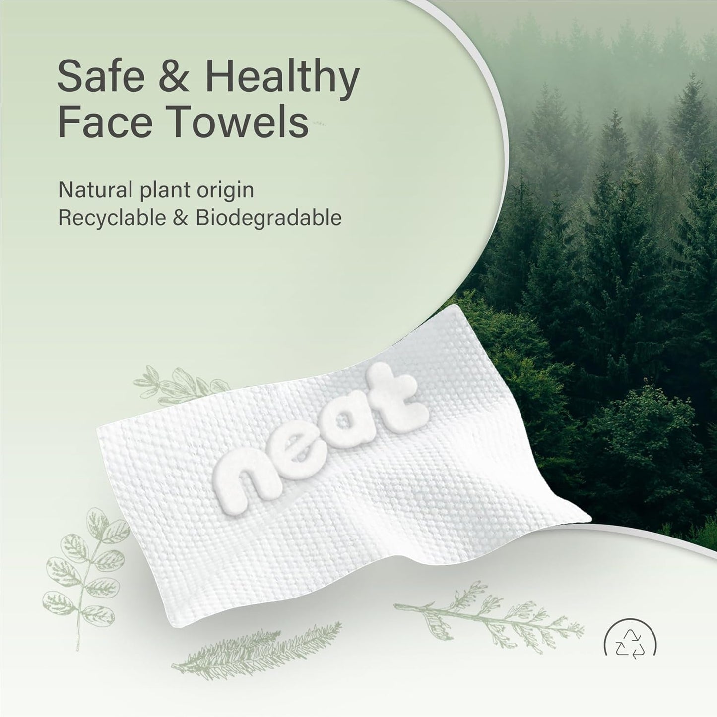 Neat Roll Facial Towels Standard