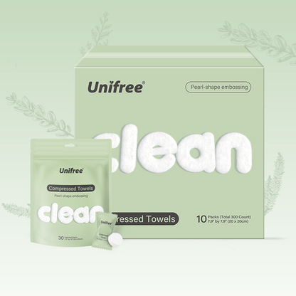 Clean Compressed Facial Towels Standard